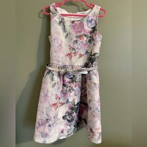 Floral Kids Dress in Pink and Purple - Worn Once